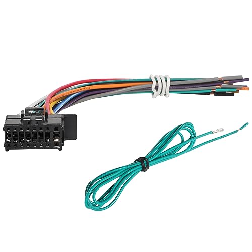 NuIth 16 Pin Radio Stereo Wiring Harness Replacement for Pioneer DEH AVH AVIC MVH FH SPH Models, 16 Pin Power Speaker Wire Harness Connector DVD Power Cord Wiring Harness Adapter