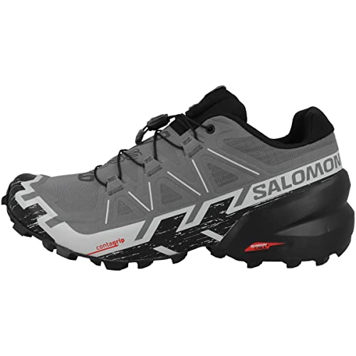 Salomon Men's Speedcross 6 Sneaker, Quiet Shade/Black/Pearl Blue, 10.5