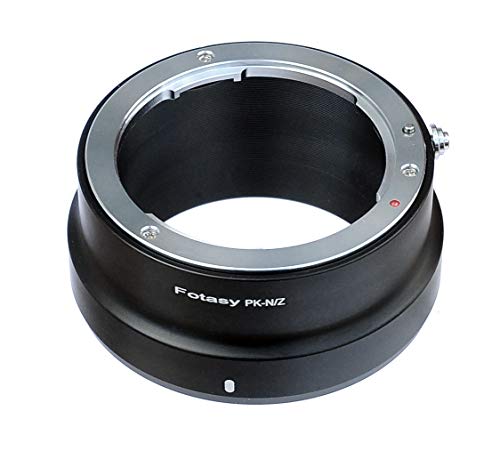Fotasy PK Lens to Nikkor Z Mount Adapter, K Mount to Z Mount Adapter, PK Z Mount, fits Pentax PK Lens, Compatible with Nikon Z Mount Mirrorless Camera Z30 Z50 Z5 Z6 Z7 Z6II Z7II z fc Z9