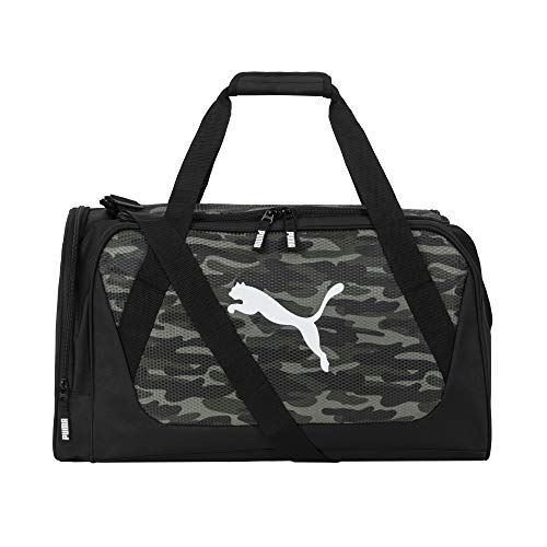 PUMA unisex adult Evercat Form Factor Duffel Bags, Green Camo, One-Size US