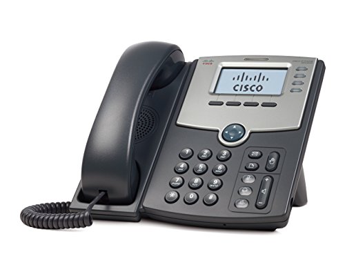 Cisco SPA504G 4-Line IP Phone with 2-Port Switch, PoE and LCD Display, Silver, Grey (Renewed)