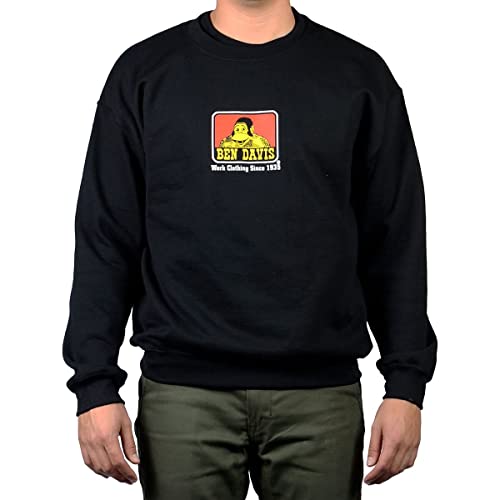 Ben Davis Men's Gorilla Logo Crew Neck Pullover Sweatshirt