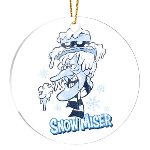 Ornaments Christmas Tree Snow Decorations Miser Xmas Decor Acrylic Ornament for Home Party Decorations Hanging Holidays Events