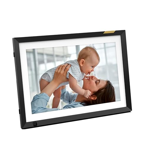 Nixplay WiFi 10.1' Touch Screen Digital Picture Frame I Easy Set Up I Create Family Shared Albums I Hu-Motion Sensor Automatically Turns Frame on/Off When You Enter The Room