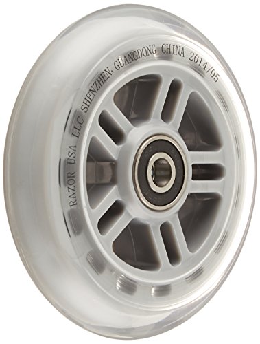 Razor Scooter Replacement Wheels Set with Bearings - Clear
