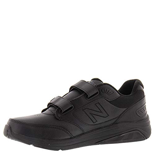 New Balance mens 928 V3 Hook and Loop Walking Shoe, Black/Black, 11 Wide US