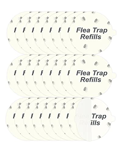 20 Pack Flea Trap Refill Discs Replacement Glue Boards, 7.1' Sticky Pads for Most Models Flea Bed Bug Traps for Inside Your Home