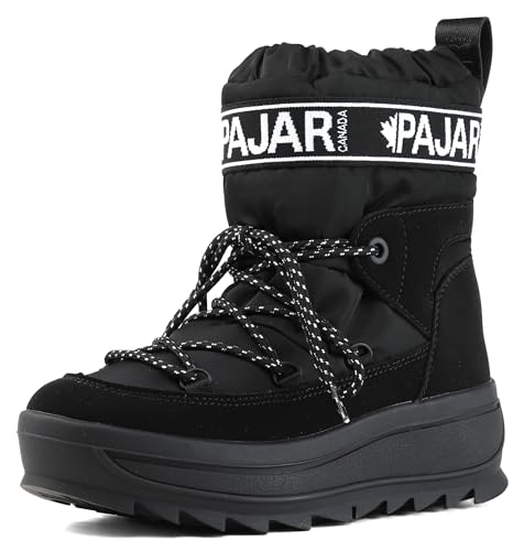 PAJAR Canada GALAXY women's snow boots BLACK 8 US