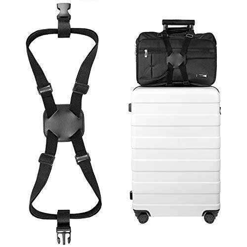 Luxebell Add A Bag Luggage Straps, Suitcase Belt Travel Accessories (Bungee Strap)