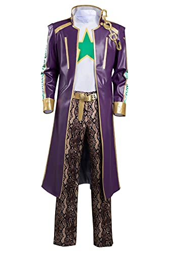 CosplayCos Jotaro Kujo Cosplay Costume Jotaro Hat Cardigan Jacket Coat Suit Set Outfit