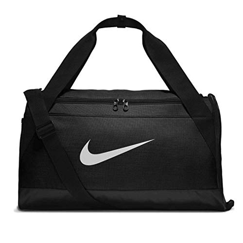 NIKE Brasilia Training Duffel Bag, Black/Black/White, One Size