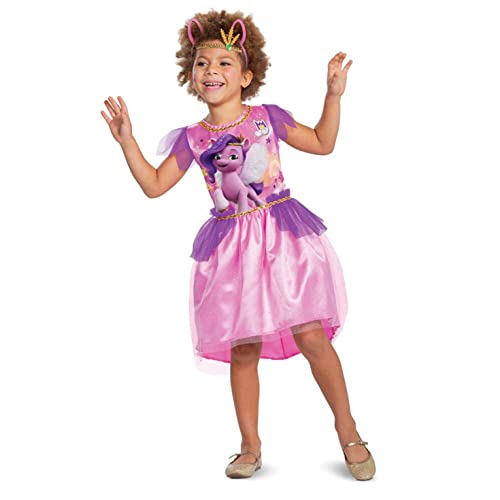 Pipp Petals Costume for Girls, Official My Little Pony Tutu Dress Character Outfit, Kids Size Medium (7-8) Multicolored