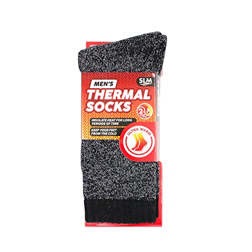 Heated Sox Men's 3 Pairs of Insulated Thermal Socks Size 10-13