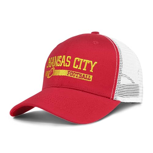 City Classic Football Hat Embroidered Trucker Hat for Men Women Adjustable Baseball Cap Dad Hat Snapback Cap for Football Fans Gifts