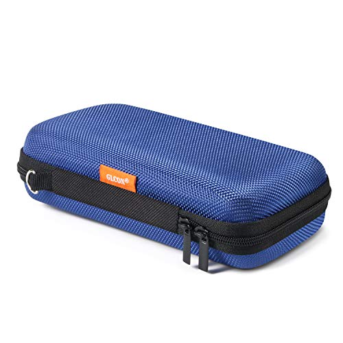 GLCON Portable Protection Hard EVA Case for External Battery, Cell Phone, GPS, Hard Drive, USB/Charging Cable, Small Carrying Bag Mesh Inner Pocket, Zipper Enclosure, Universal Travel Pouch Bag