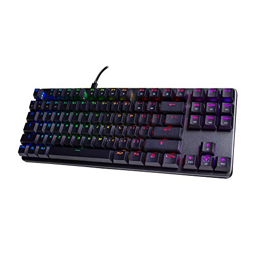 TECWARE Phantom L, Low Profile Mechanical Keyboard, RGB LED (Outemu Brown Switch)