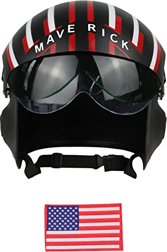 Studio Halloween Fighter Pilot Helmet (Black)