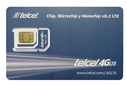 Telcel Mexico Prepaid SIM Card with 2GB Data and Unlimited Calls and SMS