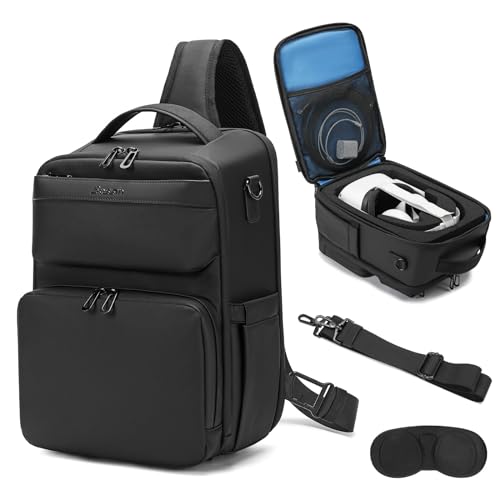 BOSSTIN Carrying Case for Oculus Meta Quest 2 3 Vision Pro Travel Storage VR Headset Carrying Case (Black)