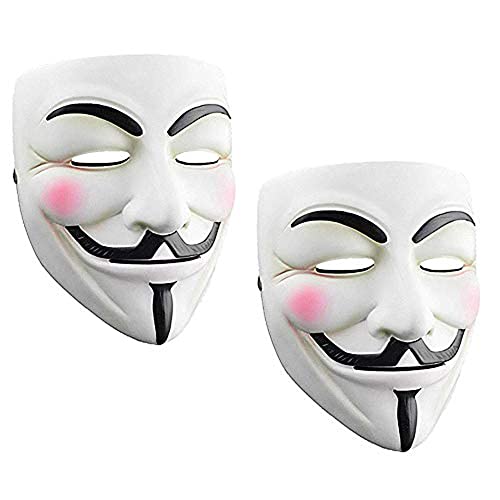 Junyulim Anonymous Vendetta Hacker Mask Guy Fawkes Game Master Mask For Halloween Cosplay
