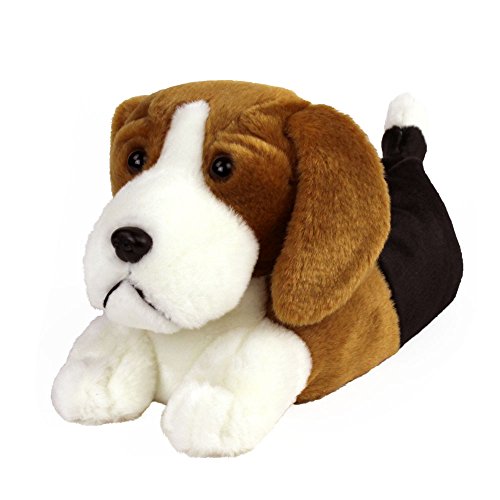 Everberry Beagle Slippers - Plush Dog Animal Slippers, 9-12 Women/7-10 Men