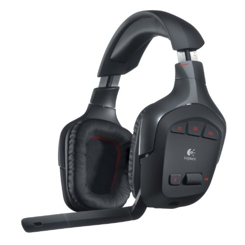 Logitech G Wireless Gaming Headset G930 with 7.1 Surround Sound, Wireless Headphones with Microphone