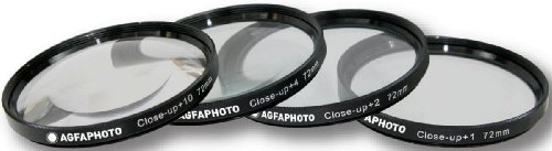 AGFA 4-Piece Close-Up Macro Multi Coated Filter Kit 72mm (+1+2+4+10) APCUF472