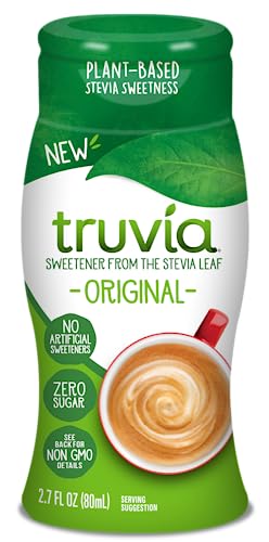 Truvia Zero-Calorie Liquid Sweetener from the Stevia Leaf, 2.7 Fl Oz bottle, Original flavor (Pack of 1)