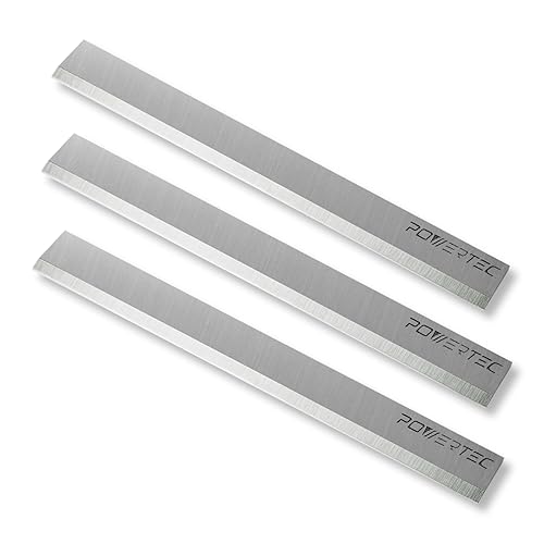 POWERTEC 6 Inch Jointer Blades for Delta 37-190 37-195 37-205 37-220 37-275X Jointer, Replacement for 37-658 Jointer Knives, Set of 3 (148031)