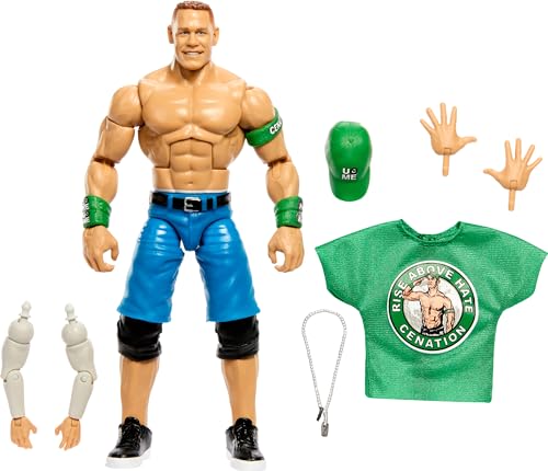 Mattel WWE Elite Action Figure WrestleMania with Accessory and Nicholas Build-A-Figure Parts, Posable Collectible for WWE Fans