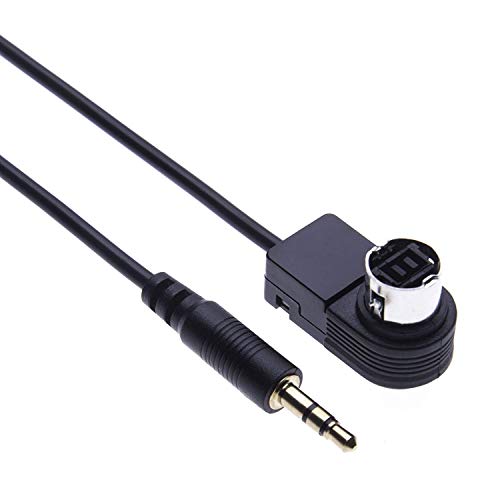 Aux Input Cable Adaptor, Stereos Alpine Aux Jack 3.5mm Converter for Alpine, JVC Stereo CDA 7998R, 9535R, 9830R, 9831R, 9833R, 9847R, 9851R, 9853R, 9855R, 9812RB, 9854R