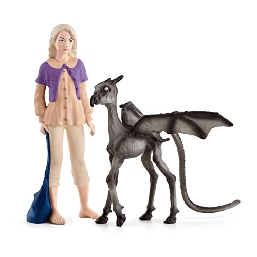 Schleich Wizarding World of Harry Potter 2-Piece Set with Luna Lovegood & Baby Thestral Collectible Figurines for Kids Ages 6+
