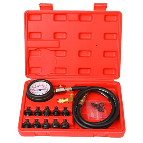 Oil Pressure Tester Tool, Oil Pressure Gauge kit, 0-140 PSI PressureTestDiagnostic Tools, Engine Oil Pressure Tester Tool kit, for car Truck