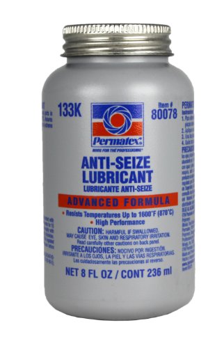 Permatex 80078 Anti-Seize Lubricant with Brush Top Bottle, 8 oz. by Permatex