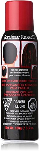 Jerome Russell Hair Color Thickener for Thinning Hair, Black 3.5 oz (Pack of 4)