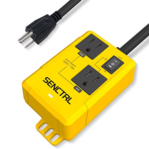 senctrl Automatic Vacuum Switch Allow Power Tool/Table Saw to Turn Vac Cleaner/Accessory On and Off Automatically, Load Sensing, On Delay Prevent Circuit Overload, Shop Dust Collector Off Delay