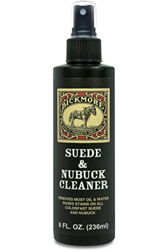 Bickmore Suede & Nubuck Cleaner - Remove Water Dirt Oil Stains From Shoes Boots Purses Handbags & More 8 fl oz