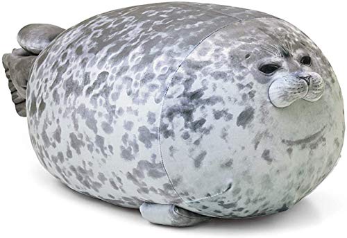MerryXD Chubby Blob Seal Pillow,Stuffed Cotton Plush Animal Toy Cute Ocean Small(13 in)