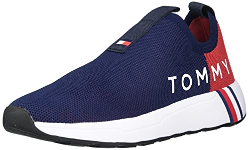 Tommy Hilfiger Women's Aliah Sneaker, Dark Blue, 9