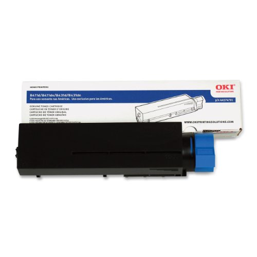 OkiData 44574701 Toner Cartridge for B411/B431 Series Printers, 4000 Page Yield, Black
