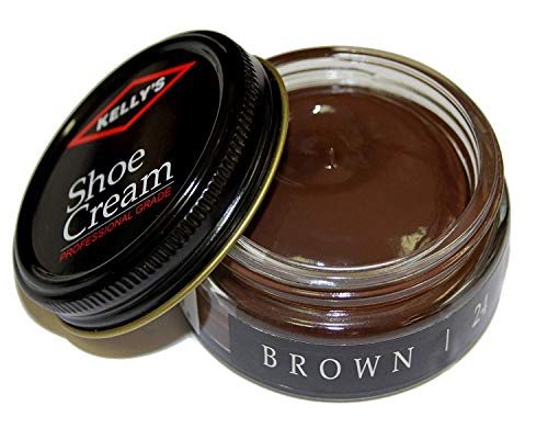 Kelly's Brown Shoe Polish 1.5 oz - Professional Leather Shoe Cream