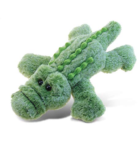 DolliBu Alligator Plush - Super Soft Stuffed Animal Alligator Toy, Cute Wild Life Green Plush Alligator, Adorable Huggers Plush Alligator Stuffed Toy for Baby, Kids, and Adults - 11.5 Inches
