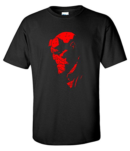 Fools Gold T-shirts Hellboy Superhero Movie Black Mens T-Shirt (Large)