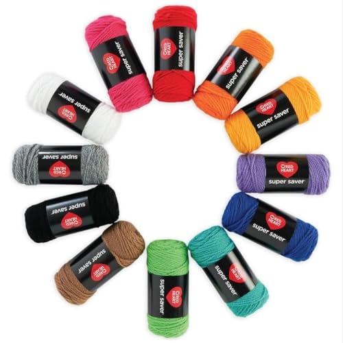 Red Heart Super Saver Super Yarn Craft Kit for Crochet & Knitting & Amigurumi Projects