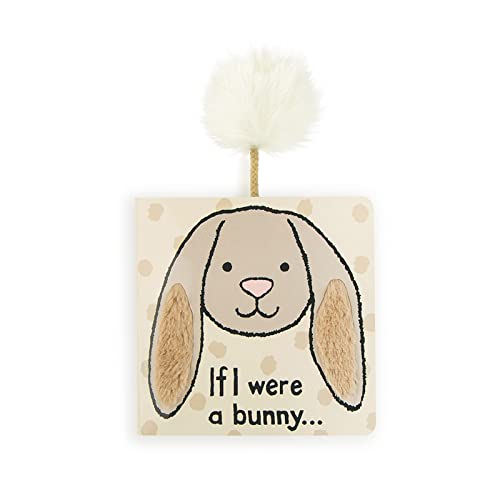 Jellycat Baby Touch and Feel Board Books, If I were a Bunny, Beige