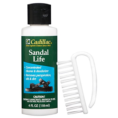 Cadillac Sandal Life - Athletic Sandal Flip Flop Cleaning Kit - Cleaner and Deodorizer Wash + Brush for Outdoor Hiking Trail Boat Beach Water Sport Footwear