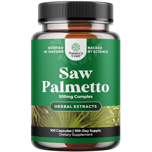 Extra Strength Saw Palmetto Extract - Advanced Saw Palmetto for Women and Men's Hair Growth and Urinary Support with Plant Sterols & Flavonoids - Potent Herbal Saw Palmetto Supplement - 100 Capsules