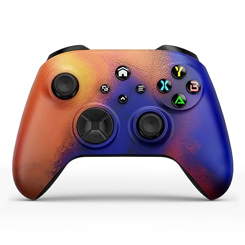 Dinosoo Wireless Controller for Android Windows PC Steam Games, Dual Vibration TURBO Macro Function Hall Trigger 3.5mm Headphone Jack - Oil Painting (Can't Connect to Xbox for Now)