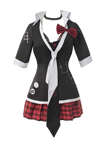 CR ROLECOS Super Dangan Ronpa 2 Junko Enoshima Cosplay Costume Junko Cosplay Outfit Uniform Dress S GC756