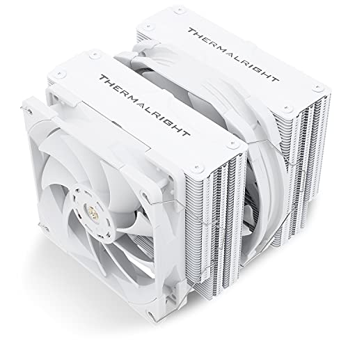 Thermalright FC140 White CPU Air Cooler,Dual Tower 5 Heat Pipe, TL-D14X-W and TL-C12PRO-W PWM Fan,Aluminium Heatsink Cover, AGHP Technology,for AMD AM4/AM5/Intel LGA 1150/1151/1155/1156/1200/2011/1700